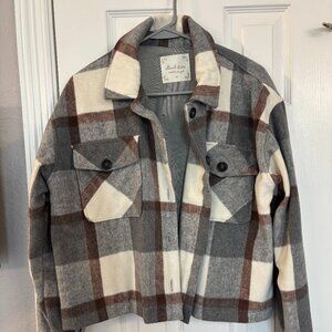 Altar'd State plaid shacket size medium